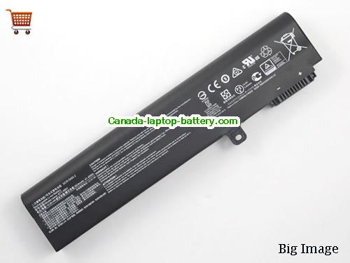 Genuine MSI GV62 8RC-240PH Battery 3834mAh, 41.43Wh , 10.8V, Black , Li-ion