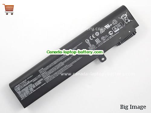 Genuine MSI MS-16J2 Battery 3834mAh, 41.43Wh , 10.8V, Black , Li-ion