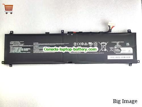 Genuine MSI Raider GE78 HX(13VX) Battery 6578mAh, 99.99Wh , 15.2V, Black , Li-Polymer