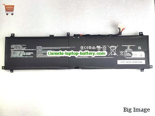 Canada Genuine BTY-M6M3 Battery for Msi RAIDER GE78HX 15.2V 99.99Wh 6578mAh