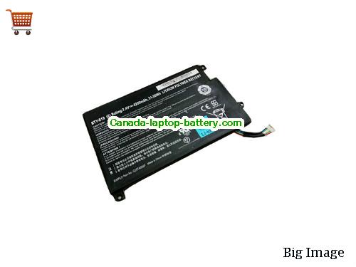 Genuine MSI WindPad 110W Battery 4200mAh, 31.08Wh , 7.4V, Black , Li-Polymer