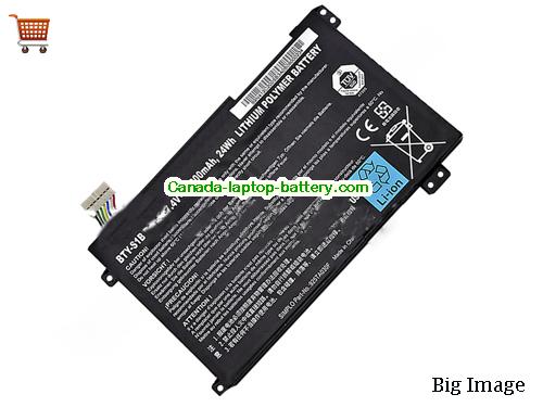 Genuine MSI BTYS1B Battery 3200mAh, 24Wh , 7.4V, Black , Li-Polymer