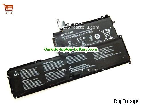 Genuine MSI BTY-S1E Battery 3800mAh, 42.18Wh , 11.1V, Black , Li-ion