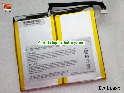 Genuine MSI BTYS1G Battery 7000mAh, 38.87Wh , 3.7V, Black , Li-Polymer