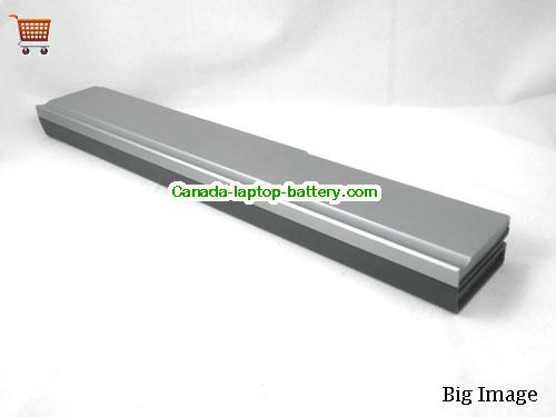 MSI MS 1010 Replacement Laptop Battery 4400mAh 14.4V 1 side Sliver and 1 side black Li-ion