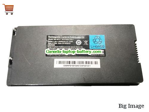 Genuine MSI MS-NF21 Battery 6200mAh, 47.12Wh , 7.6V, Black , Li-Polymer