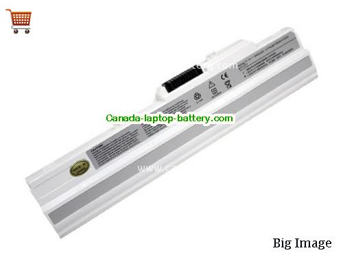 MSI Wind NB10060 Series Replacement Laptop Battery 5200mAh 11.1V White Li-ion