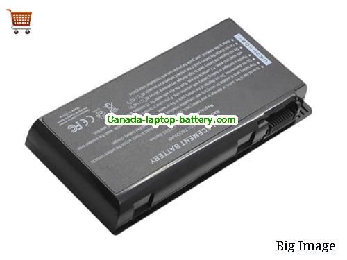 MSI GT60 0NC-007 Replacement Laptop Battery 7800mAh 11.1V Black Li-ion