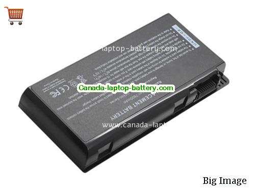 MSI GT680R Series Replacement Laptop Battery 7800mAh 11.1V Black Li-ion