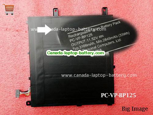 Canada NEC PC-VP-BP125 Battery 3ICP4/3/110 Li-ion 11.52v 3166mah