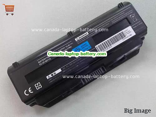 NEC PC LL750ES6C Replacement Laptop Battery 2600mAh, 37Wh  14.4V Black Li-ion