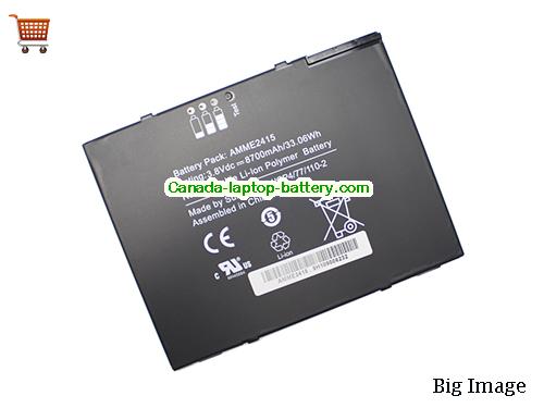 OTHER AMME2415 Replacement Laptop Battery 8700mAh, 33.06Wh  3.8V Black Li-Polymer