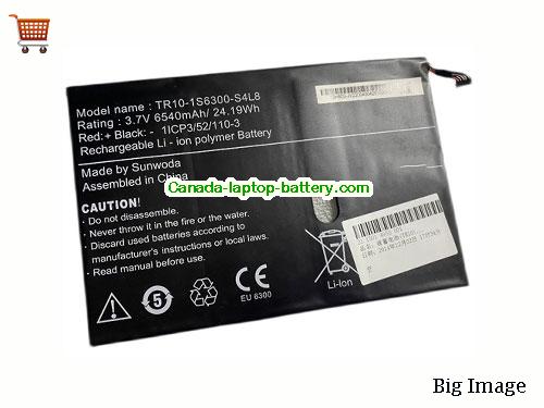 OTHER 1ICP3/52/110-3 Replacement Laptop Battery 6540mAh, 24.19Wh  3.7V Black Li-ion