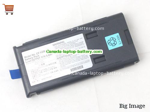 Genuine PANASONIC CFVZSU18W Battery 5400mAh, 5.4Ah, 11.1V, Metallic Blue , Li-ion