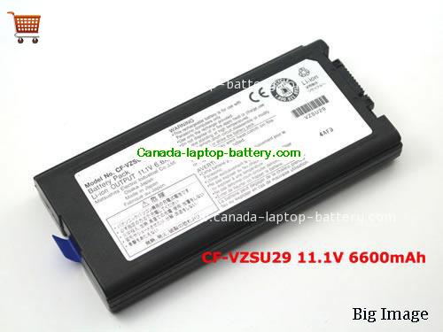 Genuine PANASONIC ToughBook CF-52 Battery 6600mAh, 11.1V, Black , Li-ion