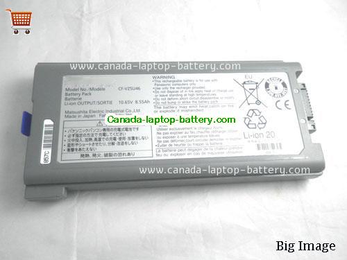 Genuine PANASONIC CFVZSU1430U Battery 8550mAh, 87Wh , 8.55Ah, 10.65V, Grey , Li-ion