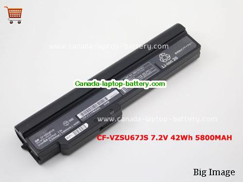 Canada Genuine Panasonic CF-VZSU67JS Battery for CF-J10 CF-J9 Laptop 5800mah 7.2V