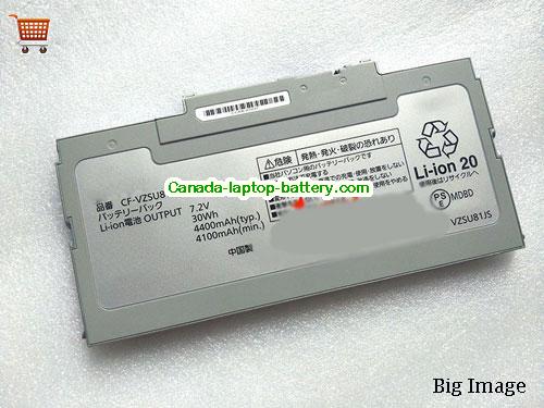 Genuine PANASONIC CFVZSU81 Battery 4400mAh, 7.2V, Sliver , Li-ion