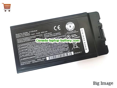 Genuine PANASONIC CF-VZSU0PW Battery 3050mAh, 33Wh , 10.8V, Black , Li-ion
