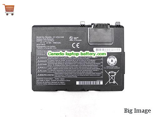 Genuine PANASONIC CF-VZSU1AW Battery 1990mAh, 22Wh , 11.1V, Black , Li-Polymer