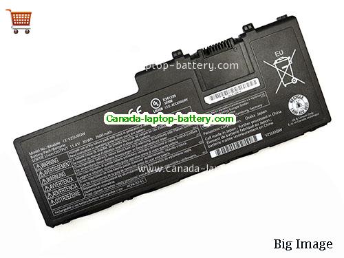 Genuine PANASONIC CF-VZSU0QR Battery 2600mAh, 30Wh , 11.4V, Black , Li-Polymer