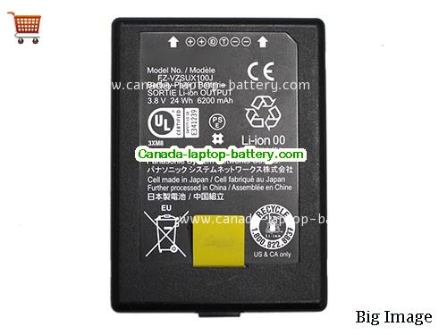 Canada Genuine FZ-VZSUX100J Battery for Panasonic Toughpad FZ-E1 FZ-X1 Li-ion 6400mah