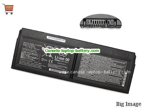 Genuine PANASONIC CF-XZ6DFKQR Battery 5200mAh, 40Wh , 7.6V, Black , Li-Polymer