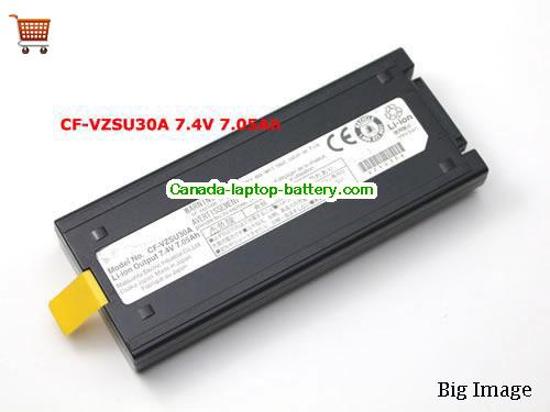 Genuine PANASONIC ToughBook CF-18e Battery 7650mAh, 7.65Ah, 7.4V, Black , Li-ion