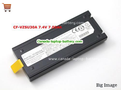 Genuine PANASONIC ToughBook CF-18N Battery 7650mAh, 7.65Ah, 7.4V, Black , Li-ion