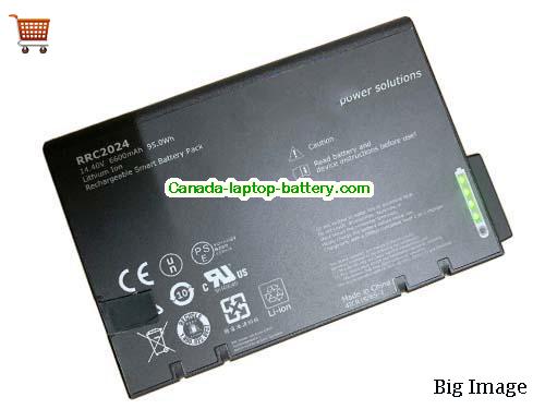 Canada Original Laptop Battery for   Black, 6600mAh, 95Wh  14.4V