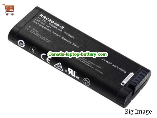 Genuine RRC RRC2040-2 Battery 6400mAh, 72Wh , 11.25V, Black , Li-ion