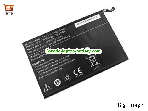 RTDPART TR10-1S8100-S4L8 Replacement Laptop Battery 8400mAh, 31Wh  3.7V  Li-Polymer