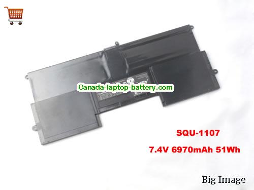Genuine SIMPLO SQU-1107 Battery 6970mAh, 51Wh , 7.4V, Black , Li-Polymer