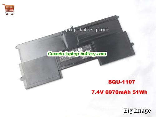 Genuine SIMPLO SQU-1107 Battery 6970mAh, 51Wh , 7.4V, Black , Li-Polymer