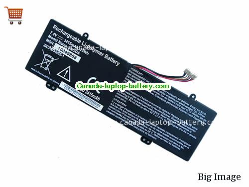 Genuine SKODA BP-SKODA 3415/21 CA Battery 3415mAh, 25Wh , 7.4V, Black , Li-Polymer