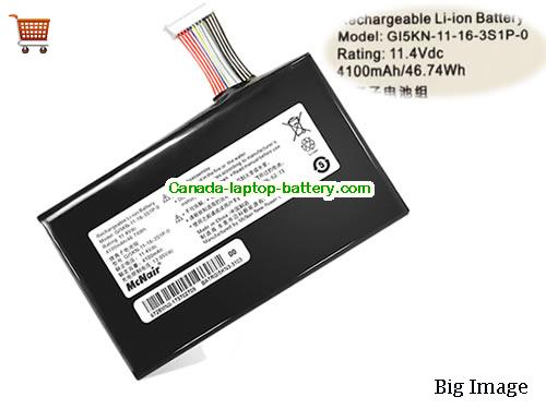 Genuine HASEE Z7MD2 Battery 4100mAh, 46.74Wh , 11.4V, Black , Li-Polymer