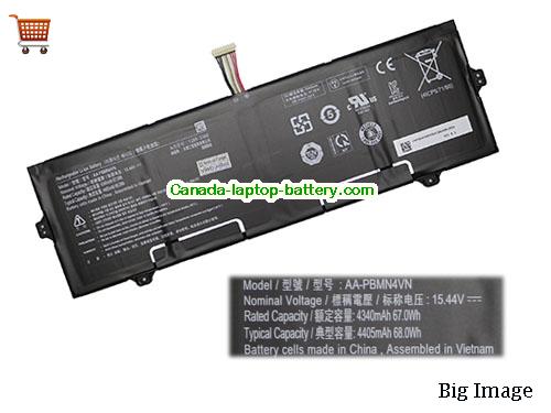 SAMSUNG Galaxy Book Pro 360 15 Inch Replacement Laptop Battery 4405mAh, 68Wh  15.44V Black Li-Polymer