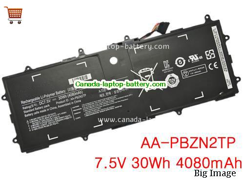 Genuine SAMSUNG AA PBZN2TP Battery 4080mAh, 30Wh , 7.5V, Black , Li-Polymer