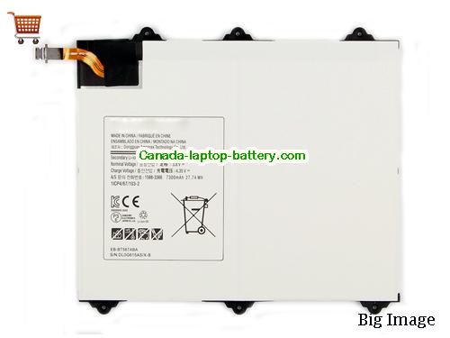 SAMSUNG SM-T567 Replacement Laptop Battery 7300mAh, 27.74Wh  3.8V White Li-Polymer