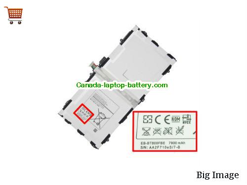 Genuine SAMSUNG EBBT800FBU Battery 7900mAh, 30.02Wh , 3.8V, White , Li-Polymer