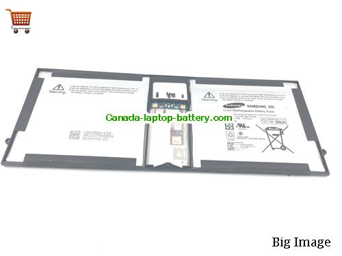 Canada Original Laptop Battery for  SAMSUNG SURFACE PRO 2, P21GU9,  Sliver, 5500mAh, 42Wh  7.4V