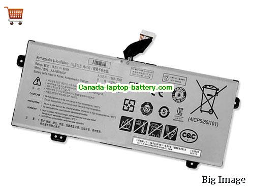 Genuine SAMSUNG NP800G5H-XS1US Battery 4400mAh, 66Wh , 15.2V, White , Li-Polymer