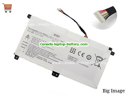 SAMSUNG 300E4M-K02 Replacement Laptop Battery 3780mAh, 43Wh  11.4V White Li-ion