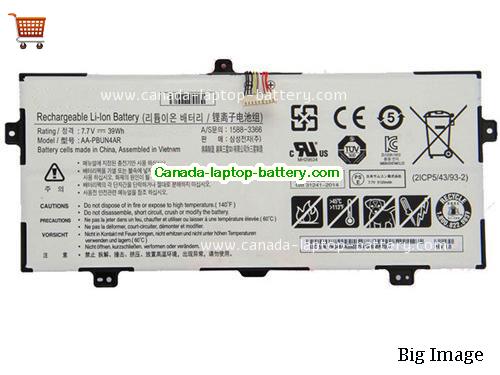 SAMSUNG NP940X3LK02CN Replacement Laptop Battery 5120mAh, 39Wh  7.7V White Li-ion