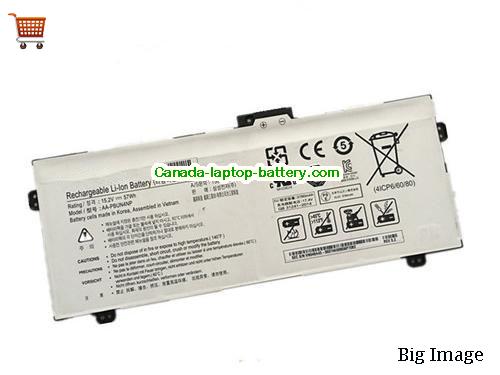 Genuine SAMSUNG AA-PBUN4NP Battery 3750mAh, 57Wh , 15.2V, White , Li-ion