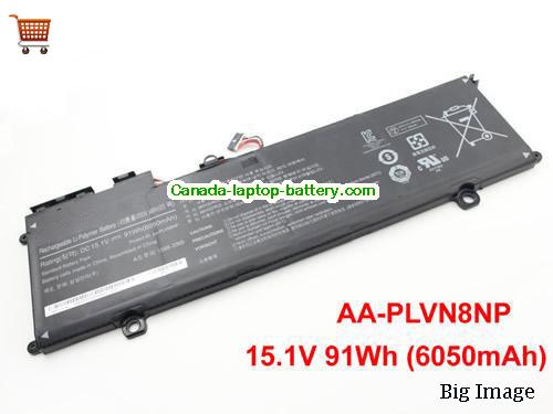 Genuine SAMSUNG AA-PLVN8NP Battery 6050mAh, 91Wh , 15.1V, Black , Li-Polymer