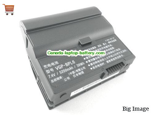 SONY VAIO VGN-UX100 Replacement Laptop Battery 5200mAh 7.4V Black Li-ion
