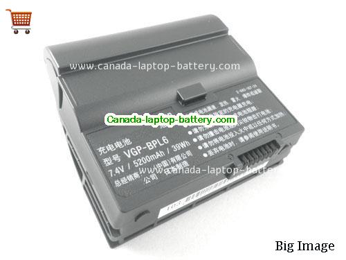 SONY VAIO VGN-UX390N Replacement Laptop Battery 5200mAh 7.4V Black Li-ion