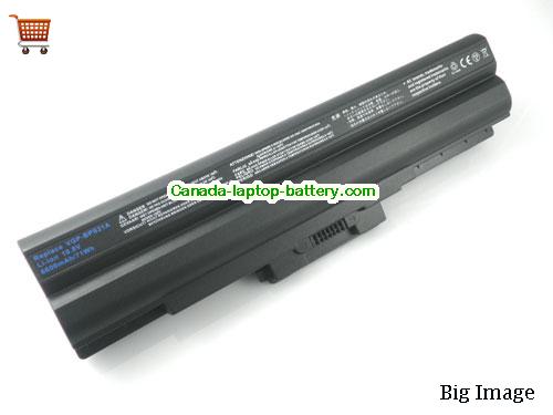SONY VAIO VGN-CS31S/V Replacement Laptop Battery 6600mAh 10.8V Black Li-ion