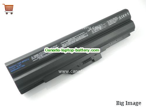 SONY VAIO VPC-CW1S1C Replacement Laptop Battery 6600mAh 10.8V Black Li-ion